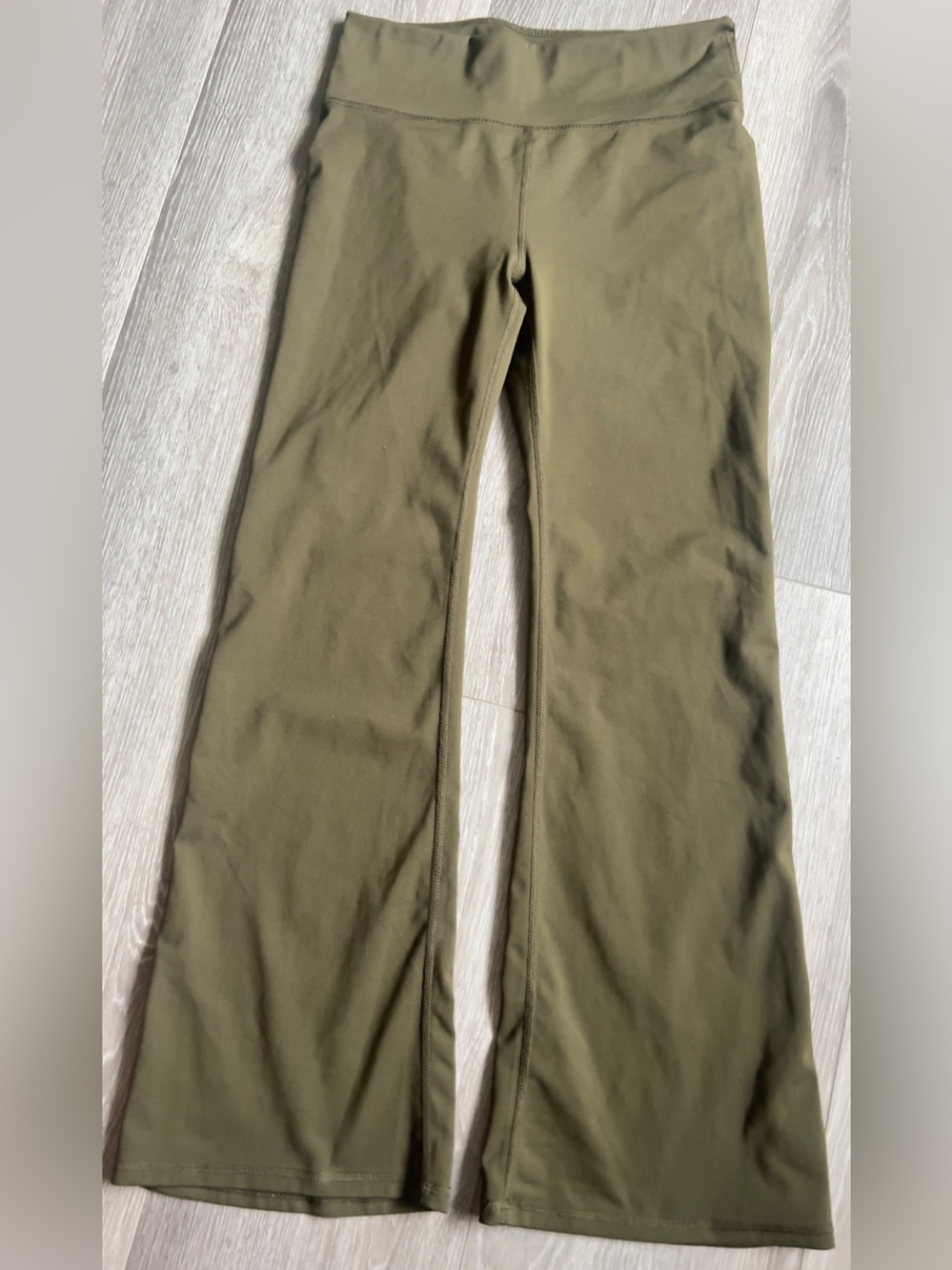 L.A. Gear Olive Green Flared Active Pants
